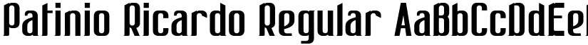 Patinio Ricardo Regular font