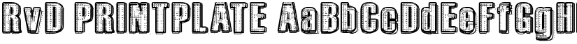 RvD_PRINTPLATE font