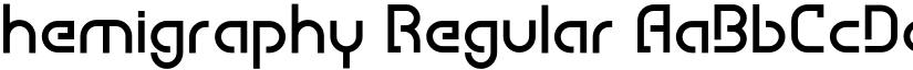 hemigraphy Regular font