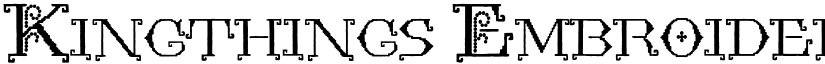 Kingthings Embroidery font