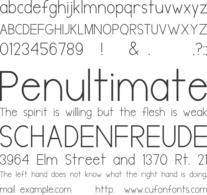 Directory font preview