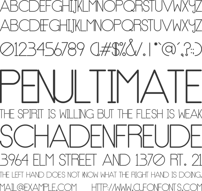 NoType font preview