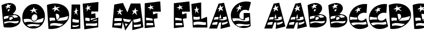 Bodie MF Flag font download