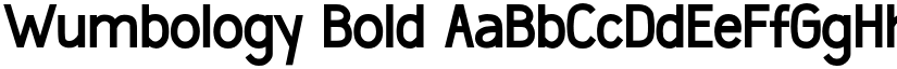 Wumbology Bold font