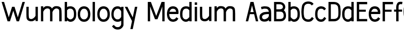 Wumbology Medium font