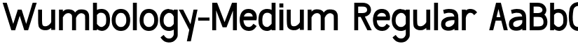 Wumbology-Medium Regular font