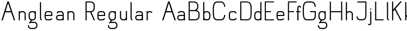 Anglean Regular font