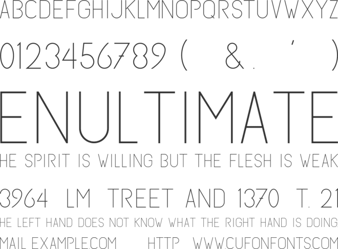 Subtle Sans font preview