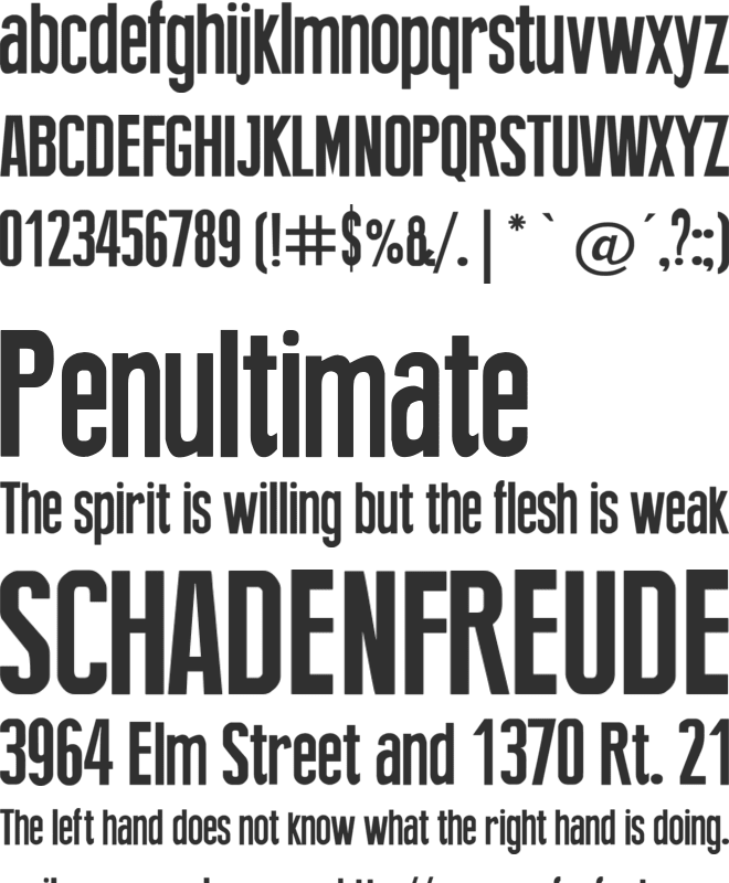 New Press font preview