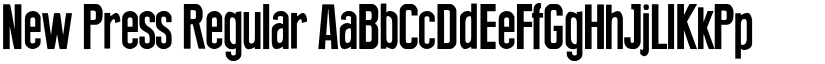 New Press Regular font