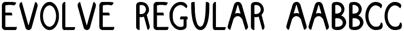 Evolve Regular font