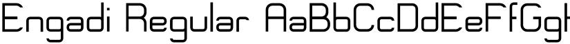 Engadi Regular font