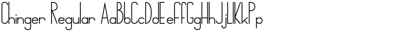 Chinger Regular font