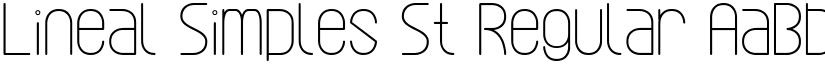 Lineal Simples St Regular font