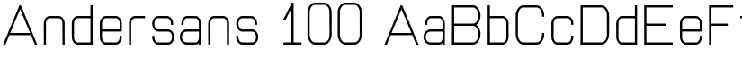 Andersans 100 font