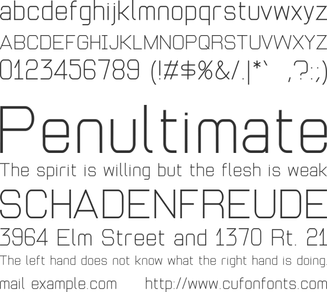 Andersans font preview