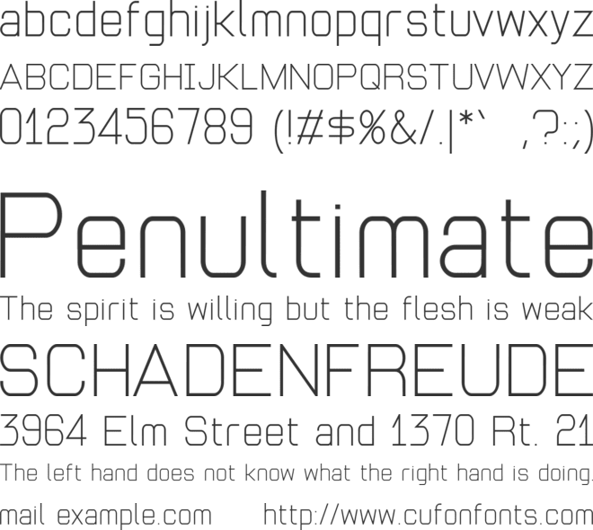 Andersans font preview