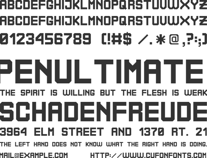 Bolivia No Problem font preview