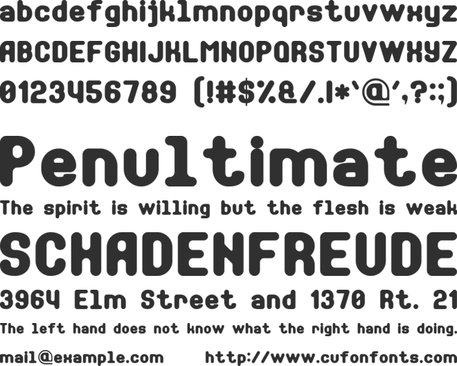 Soft Sans Serif 7 font preview