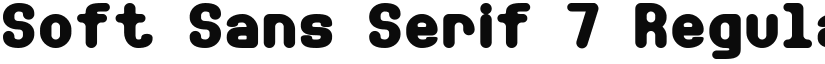 Soft Sans Serif 7 Regular font