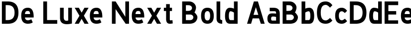 De Luxe Next Bold font