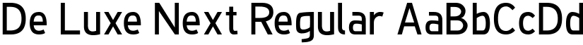 De Luxe Next Regular font