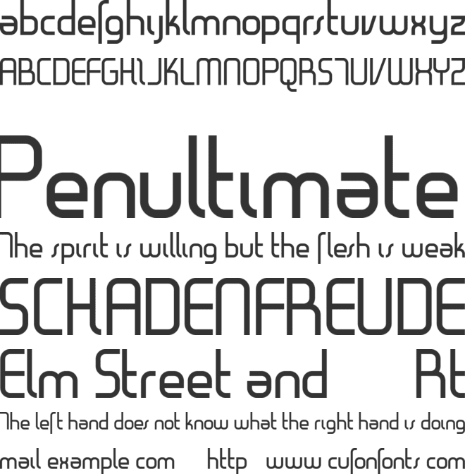 Gestalt font preview