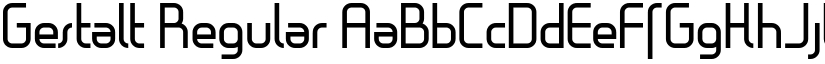 Gestalt Regular font