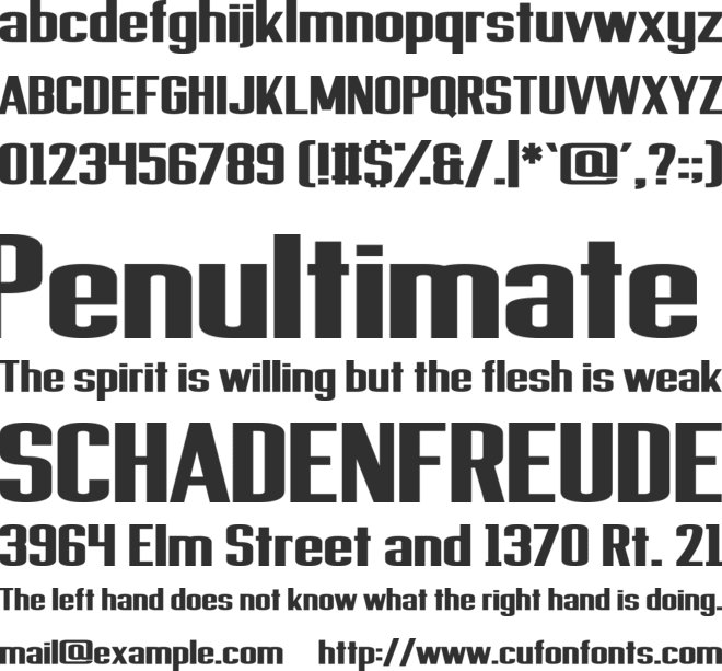 Provisionary font preview