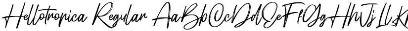 Hellotropica Regular font
