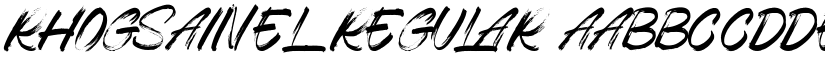 Rhogsainel Regular font