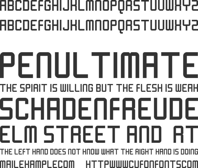 Poseidonia font preview