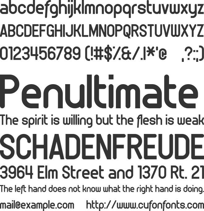 Offspring Remorse font preview