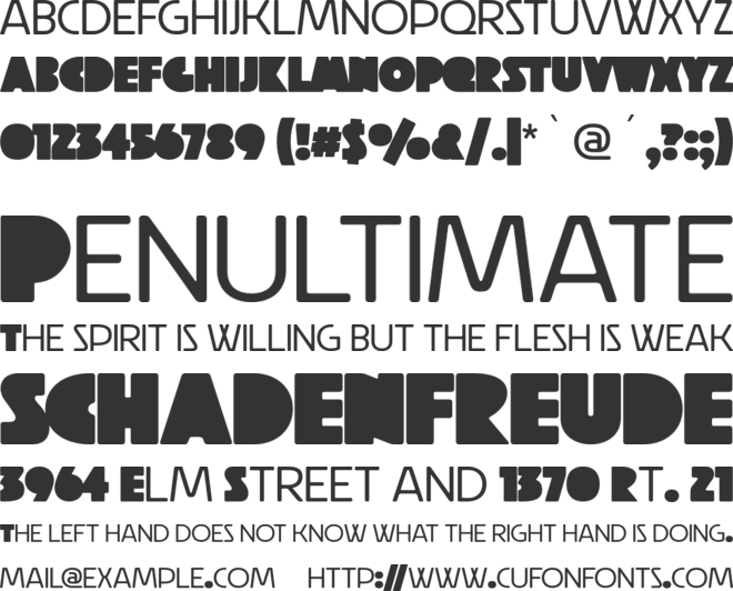 Raubam font preview