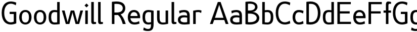 Goodwill Regular font