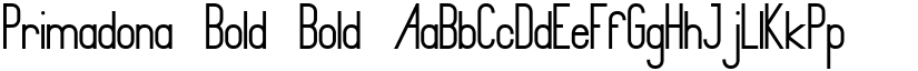 Primadona Bold Bold font