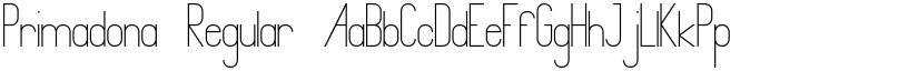 Primadona Regular font