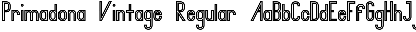 Primadona Vintage Regular font