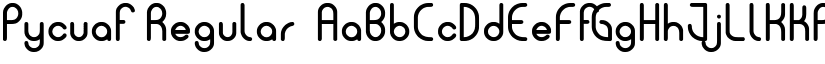 Pycuaf Regular font