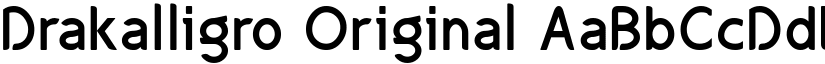 Drakalligro Original font