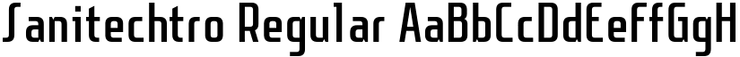 Sanitechtro font download