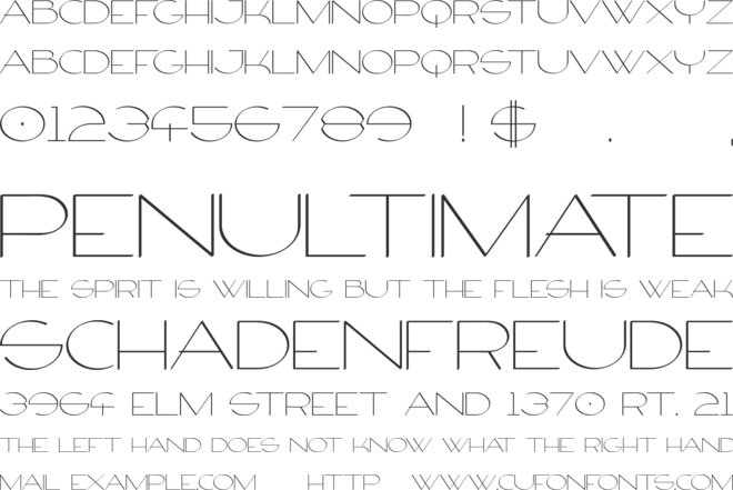 Firty font preview