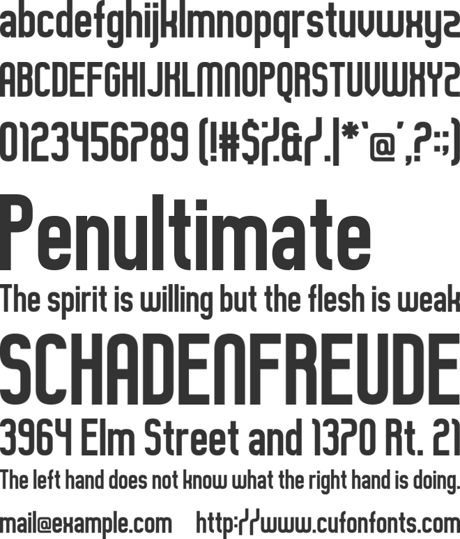 Guilty Treasure font preview