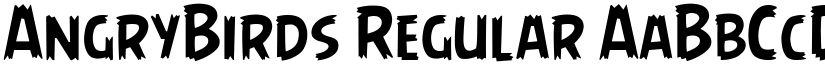 AngryBirds Regular font