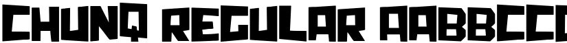 Chunq Regular font