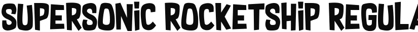 Supersonic Rocketship font download