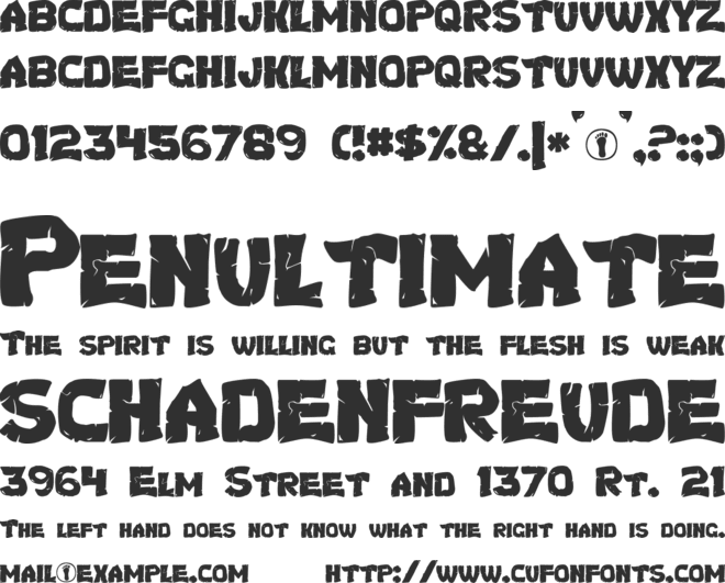 Turtles font preview