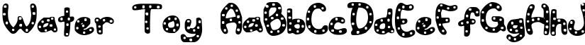 Water Toy font