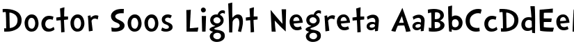 Doctor Soos Light Negreta font