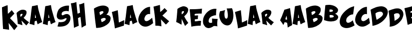 Kraash Black Regular font